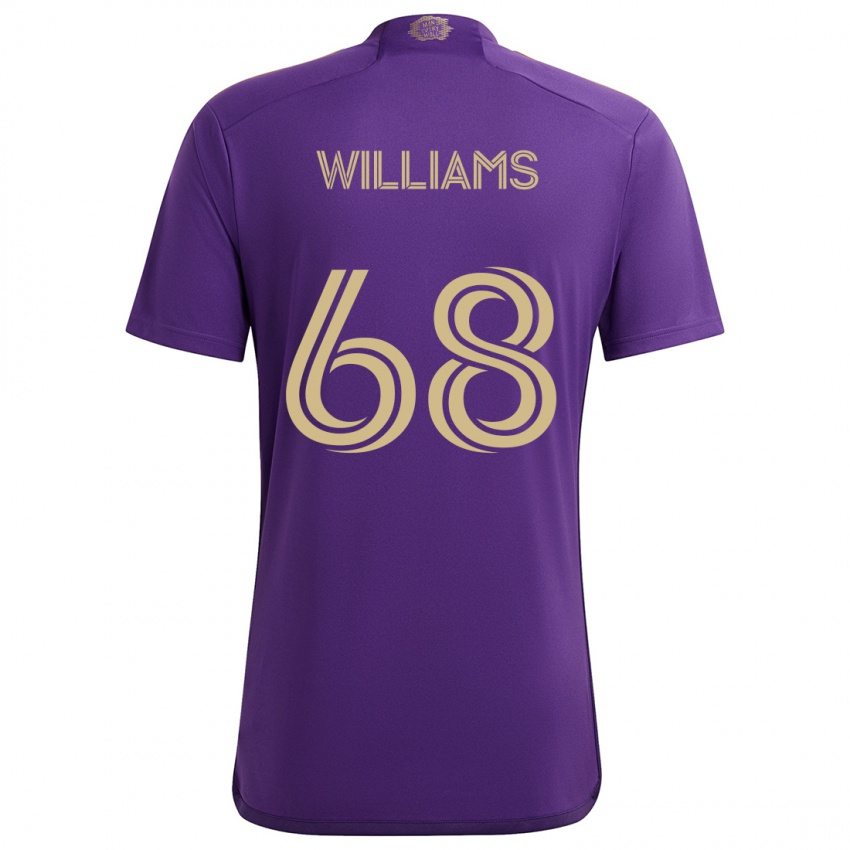 Criança Camisola Thomas Williams #68 Roxo Amarelo Principal 2024/25 Camisa Brasil