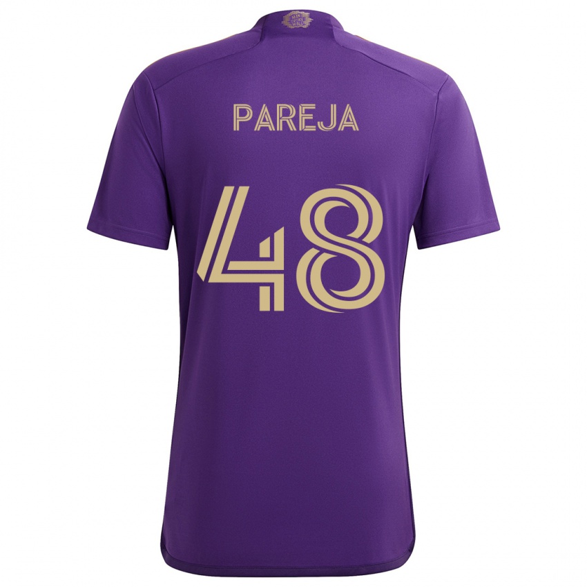 Criança Camisola Diego Pareja #48 Roxo Amarelo Principal 2024/25 Camisa Brasil