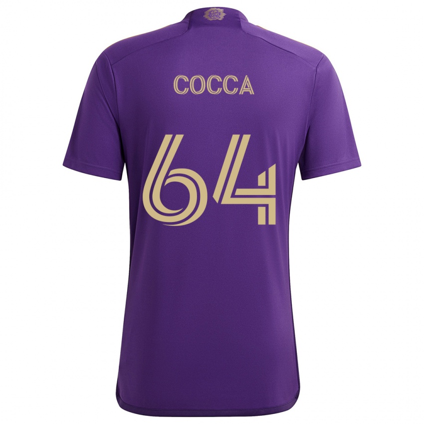 Criança Camisola Manuel Cocca #64 Roxo Amarelo Principal 2024/25 Camisa Brasil