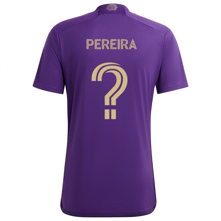 Criança Camisola Dominic Pereira #0 Roxo Amarelo Principal 2024/25 Camisa Brasil