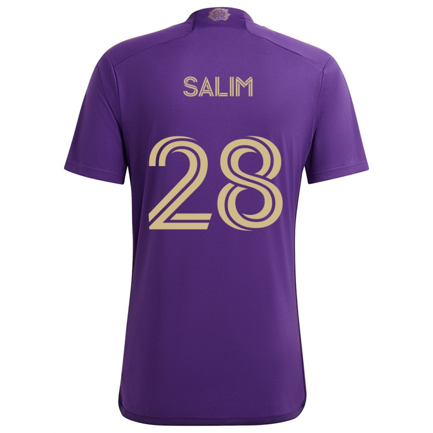 Criança Camisola Abdi Salim #28 Roxo Amarelo Principal 2024/25 Camisa Brasil