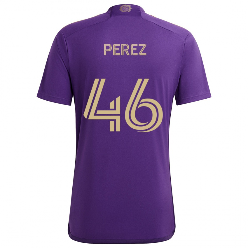 Criança Camisola Franco Pérez #46 Roxo Amarelo Principal 2024/25 Camisa Brasil