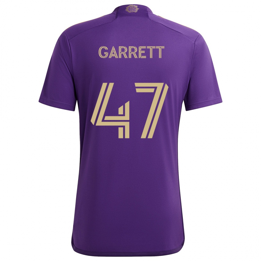 Criança Camisola Ian Garrett #47 Roxo Amarelo Principal 2024/25 Camisa Brasil