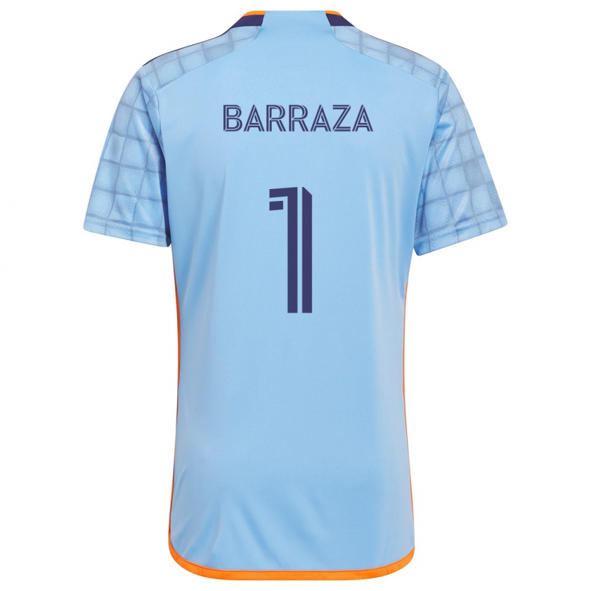 Criança Camisola Luis Barraza #1 Azul Laranja Principal 2024/25 Camisa Brasil