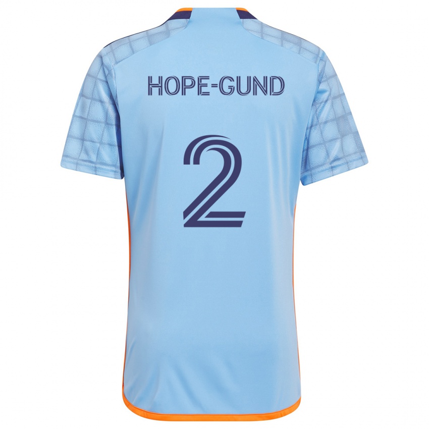 Criança Camisola Rio Hope-Gund #2 Azul Laranja Principal 2024/25 Camisa Brasil