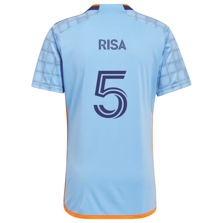 Criança Camisola Birk Risa #5 Azul Laranja Principal 2024/25 Camisa Brasil