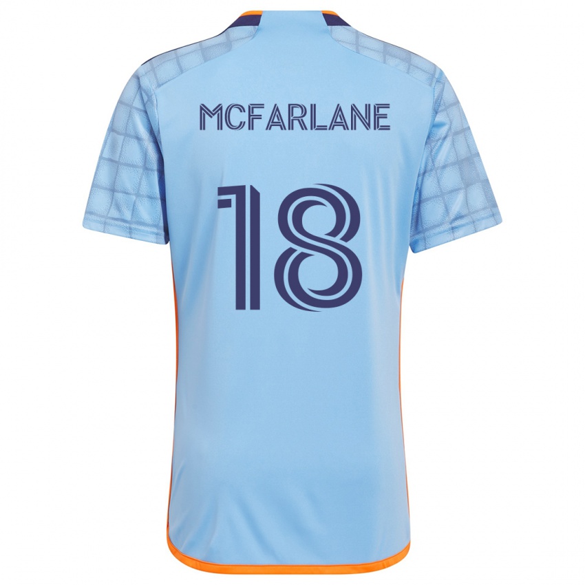 Criança Camisola Christian Mcfarlane #18 Azul Laranja Principal 2024/25 Camisa Brasil