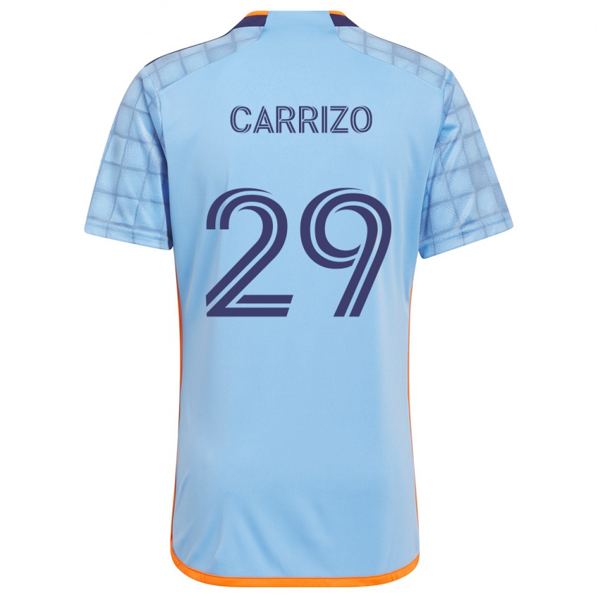 Criança Camisola Máximo Carrizo #29 Azul Laranja Principal 2024/25 Camisa Brasil