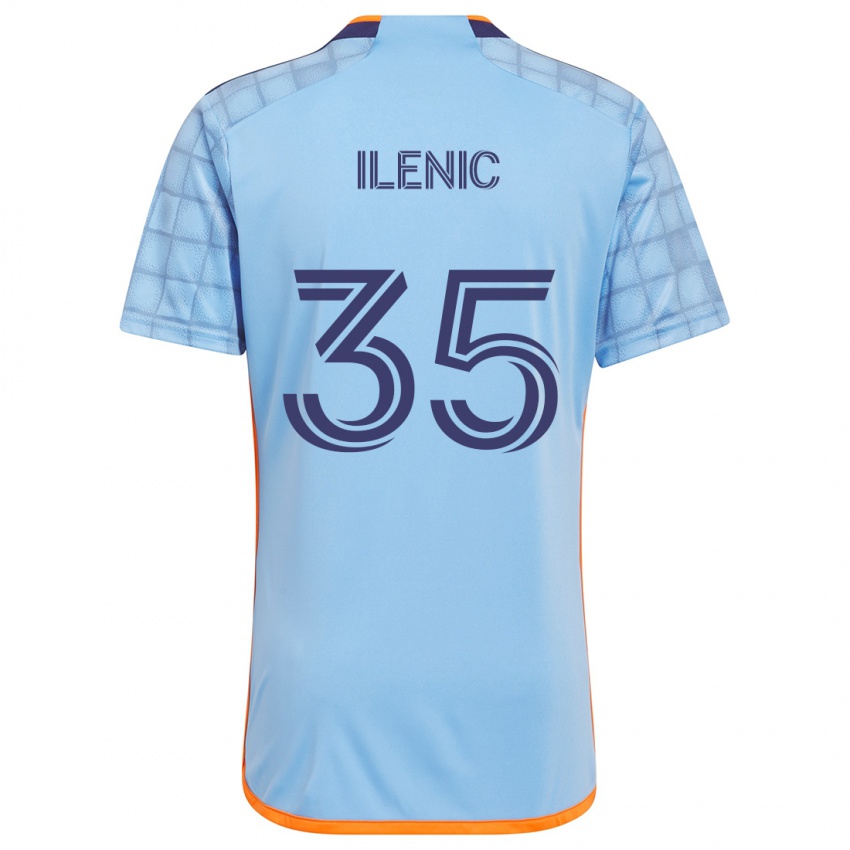 Criança Camisola Mitja Ilenic #35 Azul Laranja Principal 2024/25 Camisa Brasil