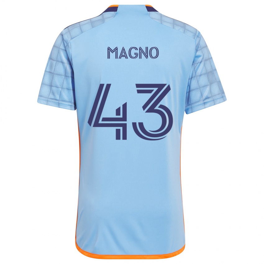 Criança Camisola Talles Magno #43 Azul Laranja Principal 2024/25 Camisa Brasil