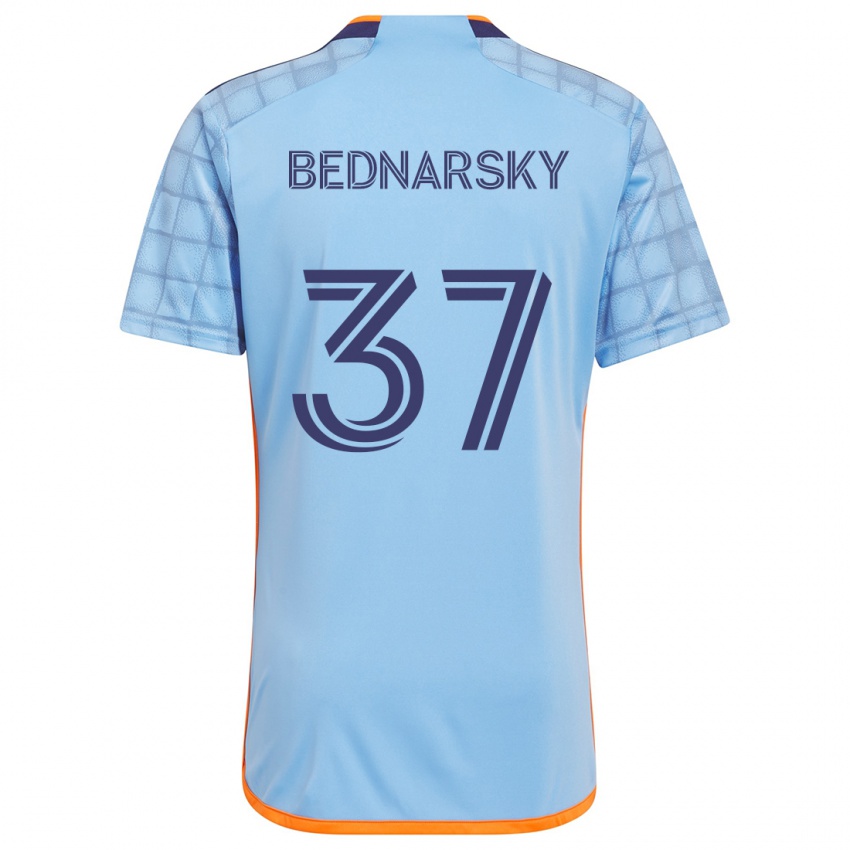 Criança Camisola Stevo Bednarsky #37 Azul Laranja Principal 2024/25 Camisa Brasil