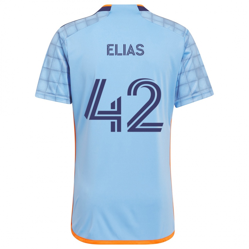 Criança Camisola Piero Elias #42 Azul Laranja Principal 2024/25 Camisa Brasil