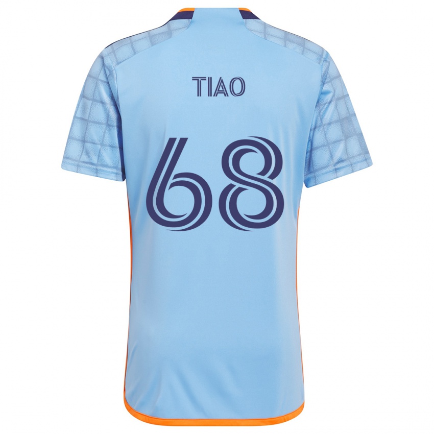 Criança Camisola Christopher Tiao #68 Azul Laranja Principal 2024/25 Camisa Brasil