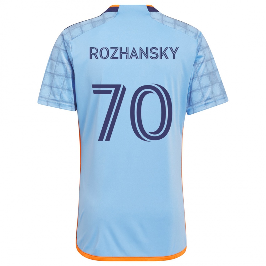 Criança Camisola Jake Rozhansky #70 Azul Laranja Principal 2024/25 Camisa Brasil