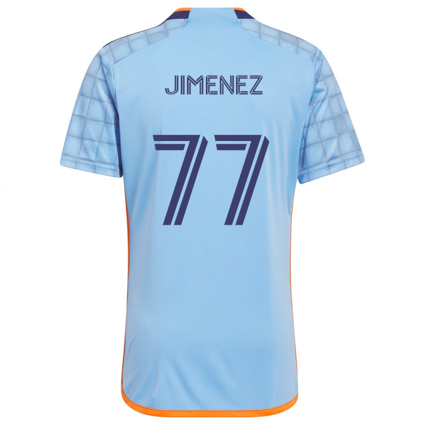 Criança Camisola Jonathan Jiménez #77 Azul Laranja Principal 2024/25 Camisa Brasil