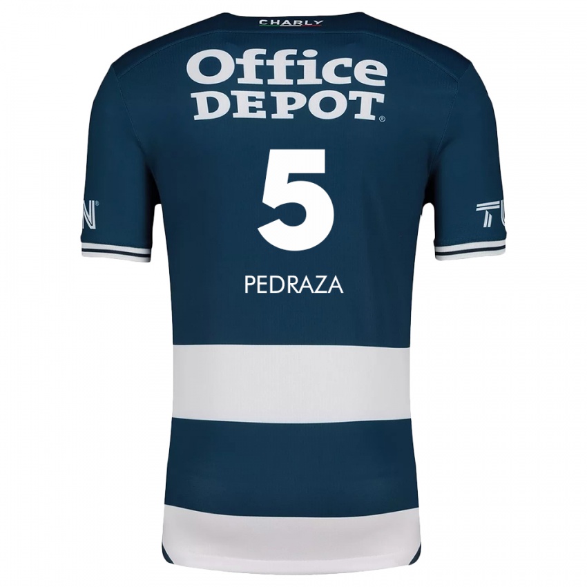 Criança Camisola Pedro Pedraza #5 Branco Azulado Principal 2024/25 Camisa Brasil