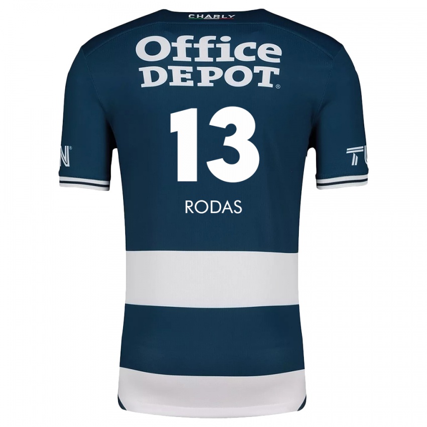 Criança Camisola Carlos Rodas #13 Branco Azulado Principal 2024/25 Camisa Brasil