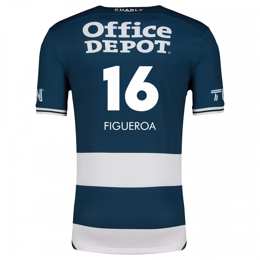 Criança Camisola Antonio Figueroa #16 Branco Azulado Principal 2024/25 Camisa Brasil