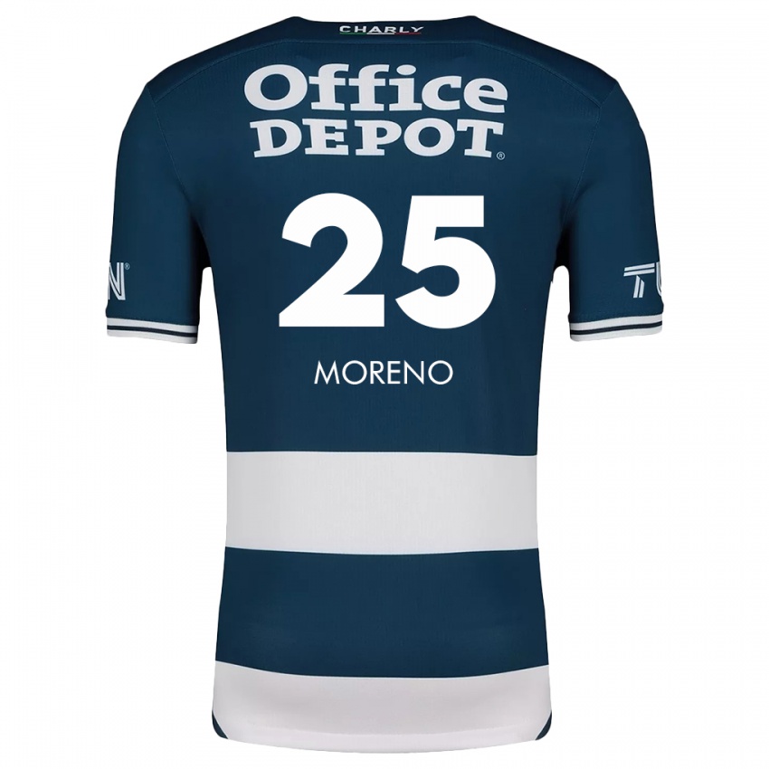 Criança Camisola Carlos Moreno #25 Branco Azulado Principal 2024/25 Camisa Brasil