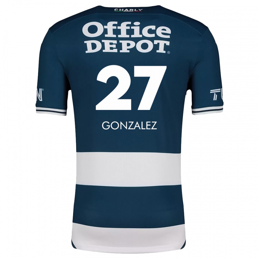 Criança Camisola Owen González #27 Branco Azulado Principal 2024/25 Camisa Brasil