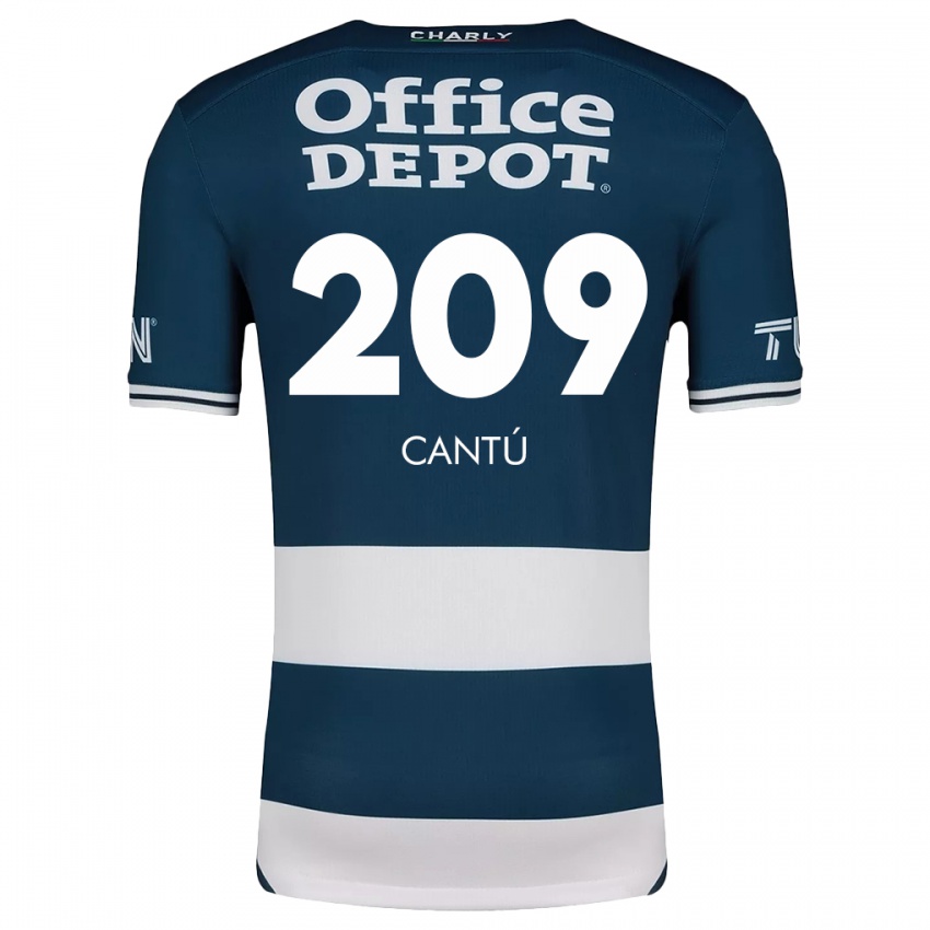 Criança Camisola Juan Cantú #209 Branco Azulado Principal 2024/25 Camisa Brasil