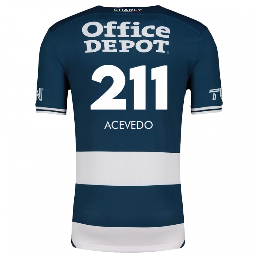 Criança Camisola Gerardo Acevedo #211 Branco Azulado Principal 2024/25 Camisa Brasil