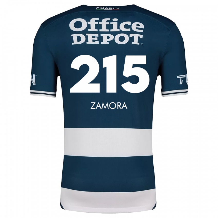 Criança Camisola Yahir Zamora #215 Branco Azulado Principal 2024/25 Camisa Brasil