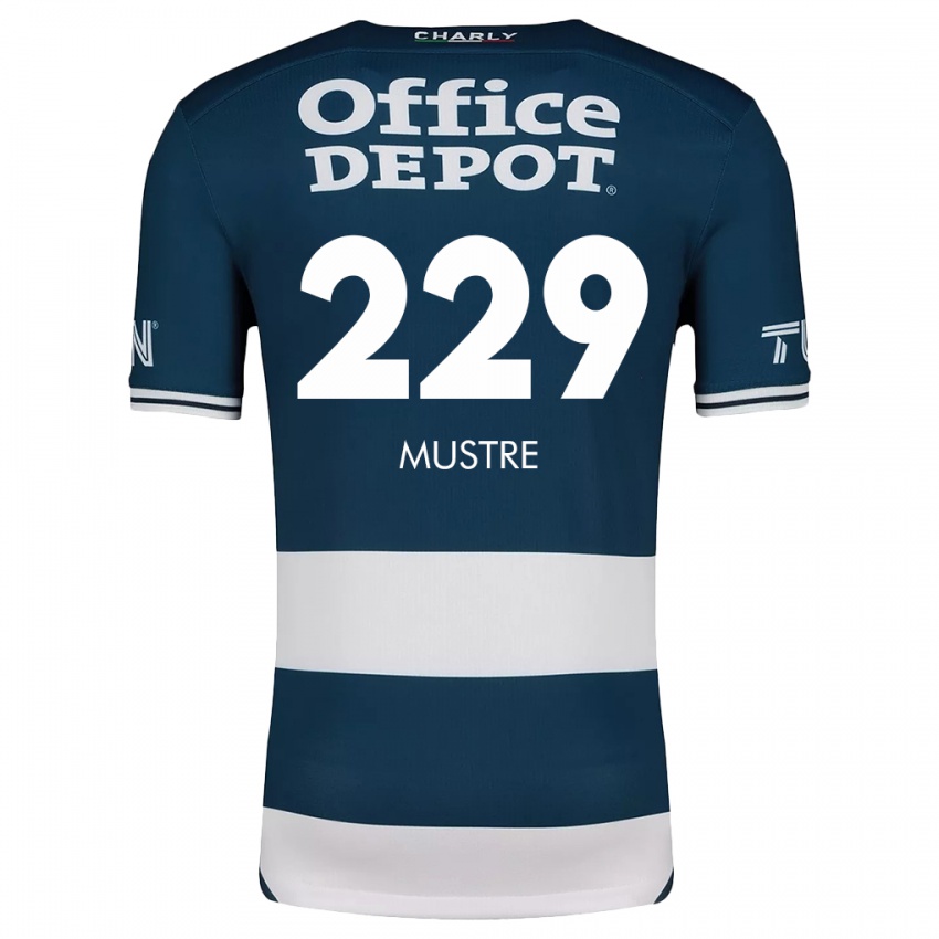 Criança Camisola Eduardo Mustre #229 Branco Azulado Principal 2024/25 Camisa Brasil