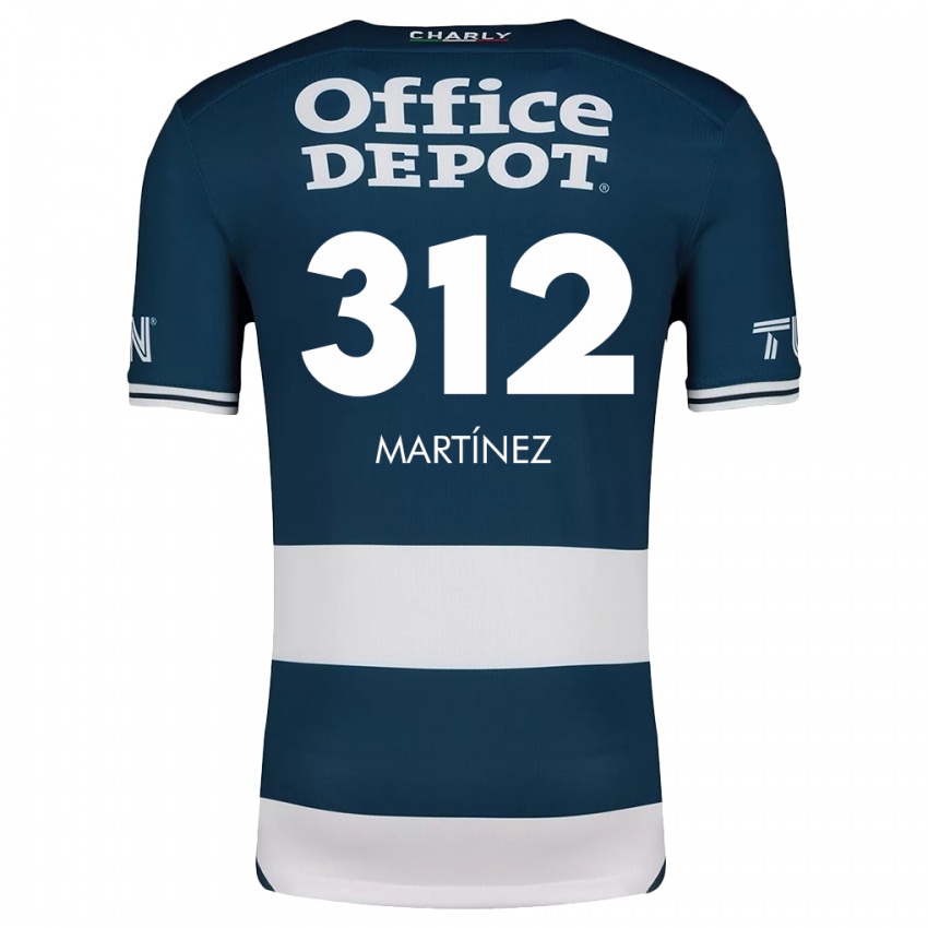 Criança Camisola Ulises Martínez #312 Branco Azulado Principal 2024/25 Camisa Brasil