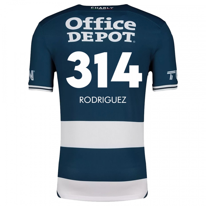 Criança Camisola Alan Rodríguez #314 Branco Azulado Principal 2024/25 Camisa Brasil