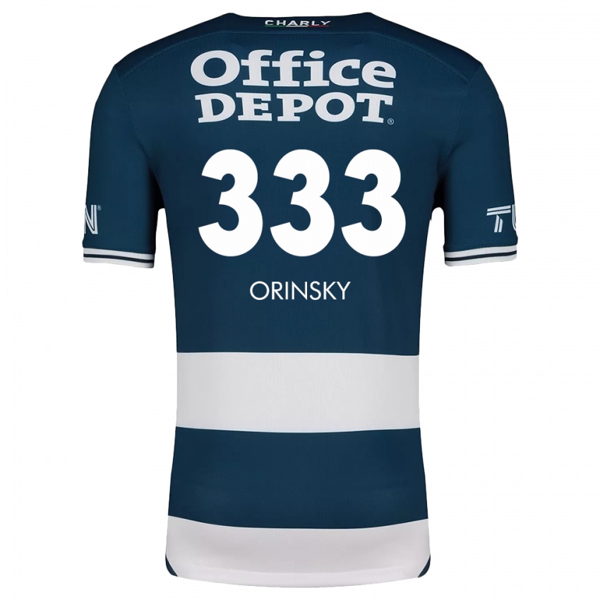 Criança Camisola Edson Orinsky #333 Branco Azulado Principal 2024/25 Camisa Brasil