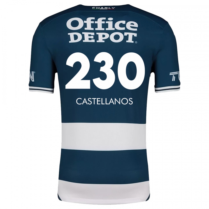 Criança Camisola Edson Castellanos #230 Branco Azulado Principal 2024/25 Camisa Brasil