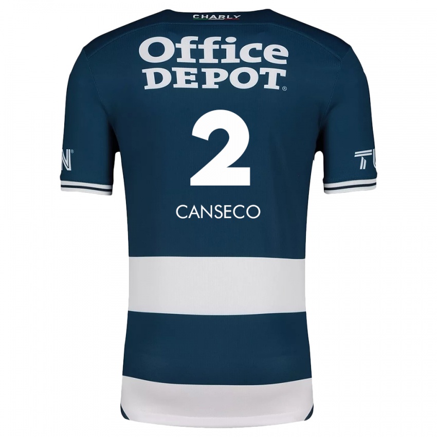 Criança Camisola Fernanda Canseco #2 Branco Azulado Principal 2024/25 Camisa Brasil