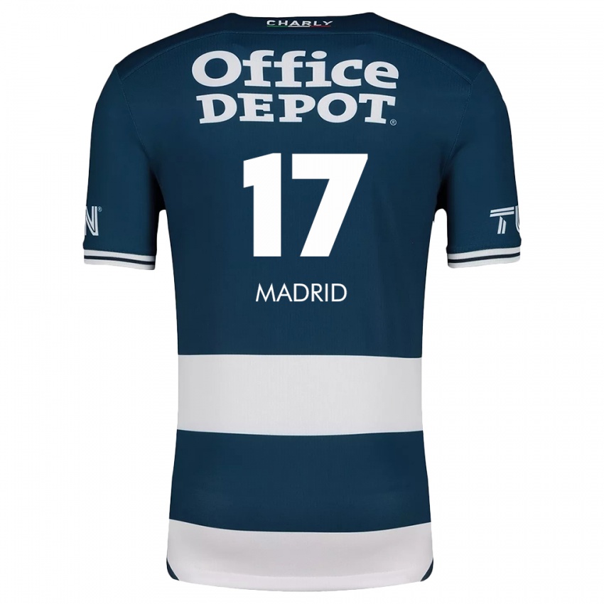 Criança Camisola Yanín Madrid #17 Branco Azulado Principal 2024/25 Camisa Brasil