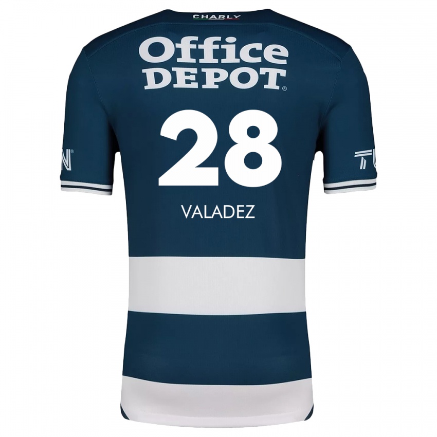 Criança Camisola Julia Valadez #28 Branco Azulado Principal 2024/25 Camisa Brasil