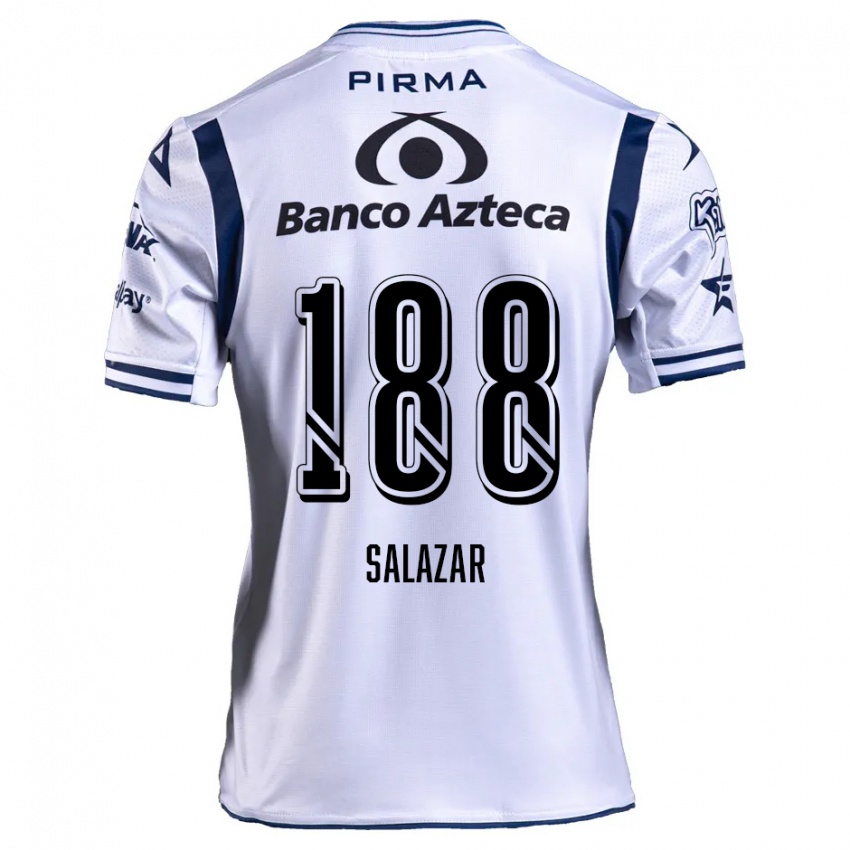 Criança Camisola Ronaldo Salazar #188 Branco Azul Marinho Principal 2024/25 Camisa Brasil