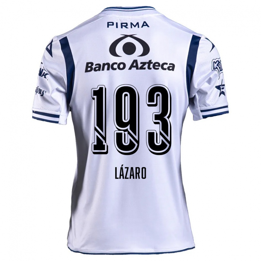 Criança Camisola Juan Lázaro #193 Branco Azul Marinho Principal 2024/25 Camisa Brasil