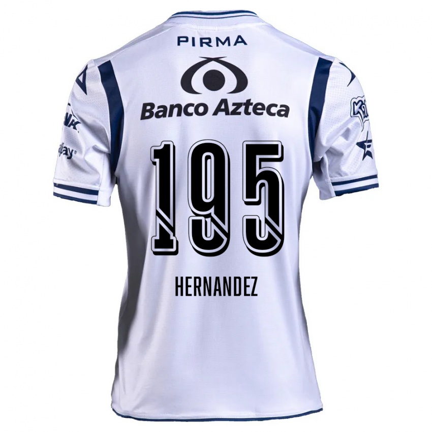 Criança Camisola Daniel Hernández #195 Branco Azul Marinho Principal 2024/25 Camisa Brasil