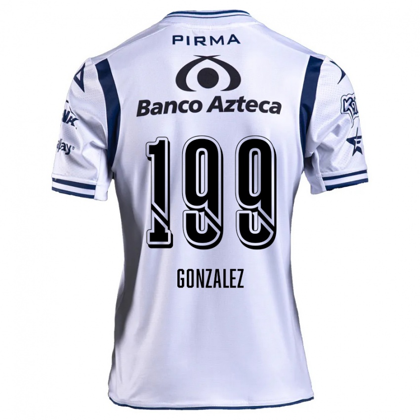 Criança Camisola Samuel González #199 Branco Azul Marinho Principal 2024/25 Camisa Brasil