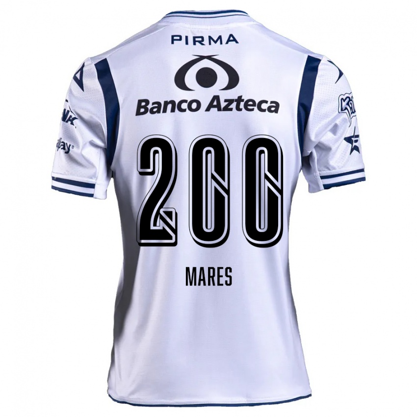 Criança Camisola Cristian Mares #200 Branco Azul Marinho Principal 2024/25 Camisa Brasil