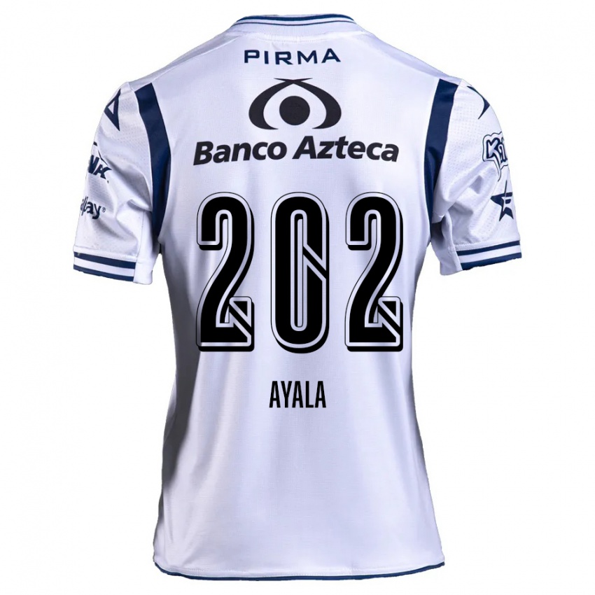 Criança Camisola Diego Ayala #202 Branco Azul Marinho Principal 2024/25 Camisa Brasil