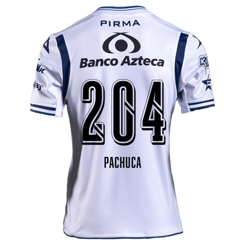 Criança Camisola José Pachuca #204 Branco Azul Marinho Principal 2024/25 Camisa Brasil