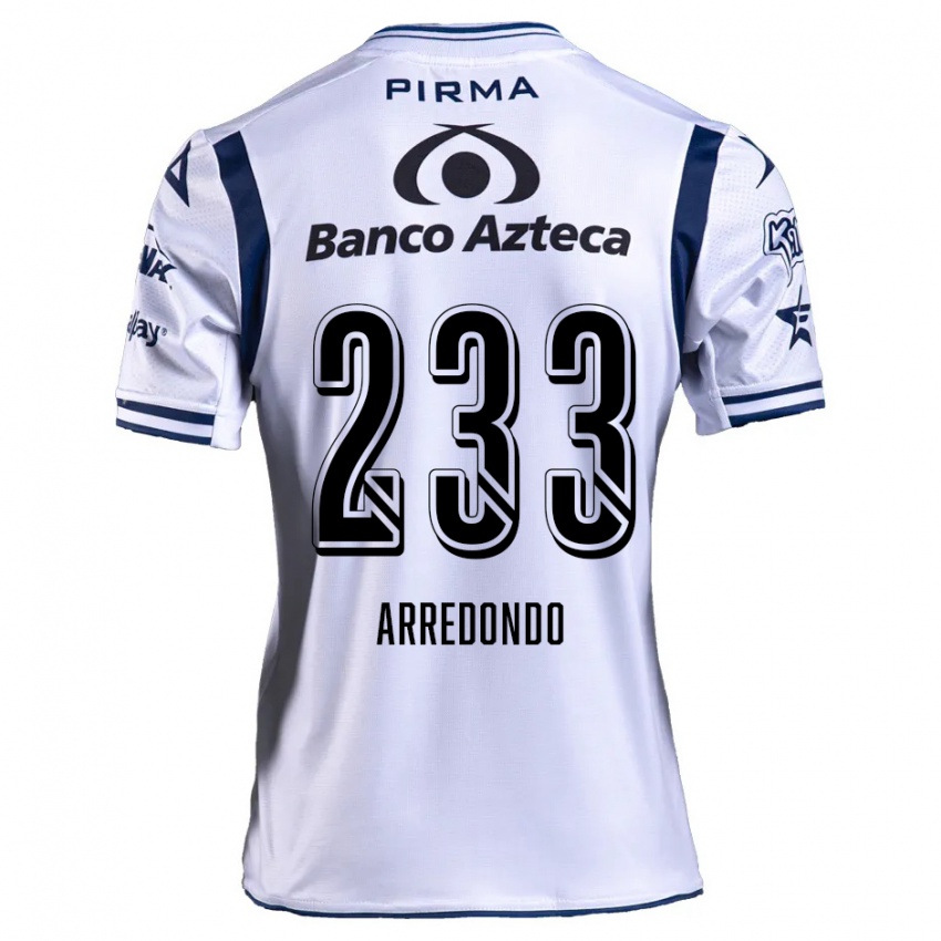 Criança Camisola Ángel Arredondo #233 Branco Azul Marinho Principal 2024/25 Camisa Brasil