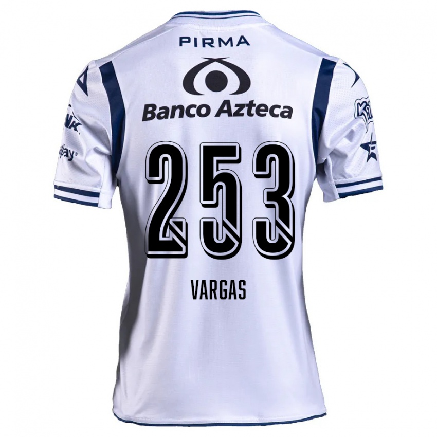 Criança Camisola Edwin Vargas #253 Branco Azul Marinho Principal 2024/25 Camisa Brasil