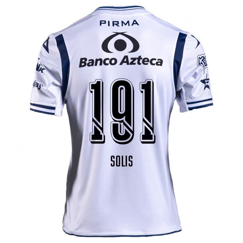 Criança Camisola César Solís #191 Branco Azul Marinho Principal 2024/25 Camisa Brasil