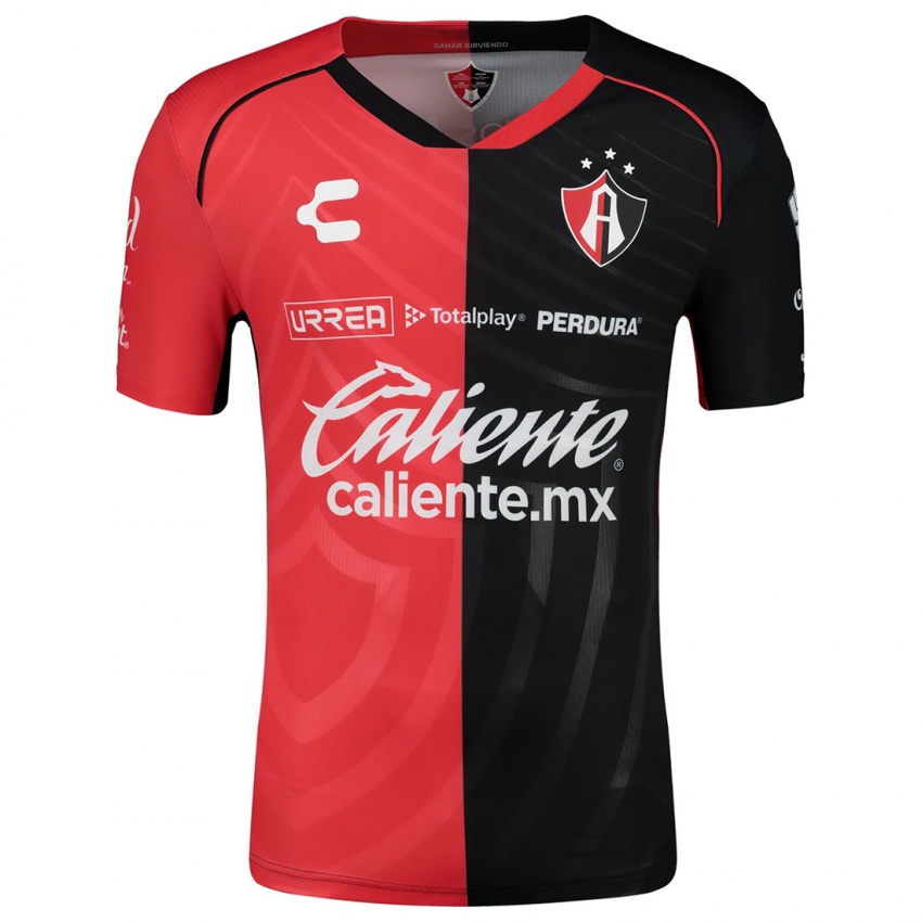 Criança Camisola Mateo García #8 Vermelho Preto Principal 2024/25 Camisa Brasil