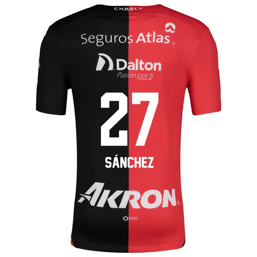 Criança Camisola Antonio Sánchez #27 Vermelho Preto Principal 2024/25 Camisa Brasil