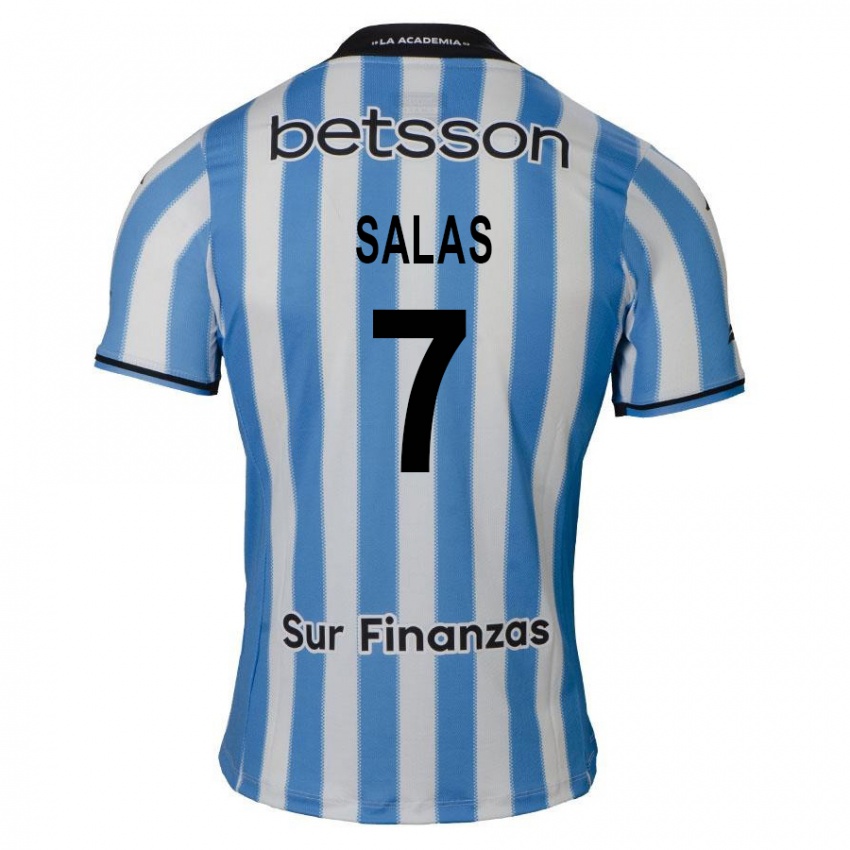 Criança Camisola Maximiliano Salas #7 Azul Branco Preto Principal 2024/25 Camisa Brasil