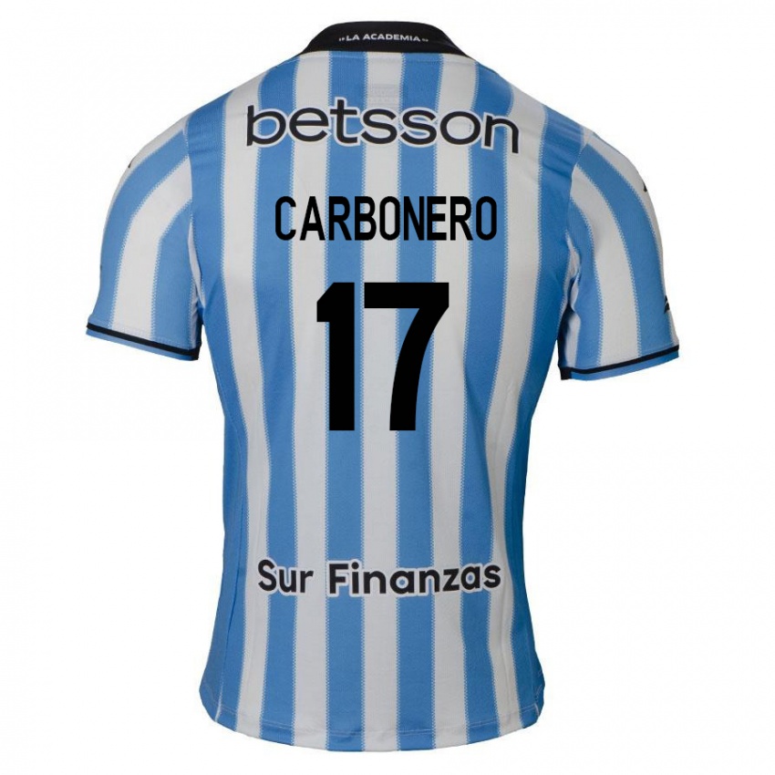 Criança Camisola Johan Carbonero #17 Azul Branco Preto Principal 2024/25 Camisa Brasil