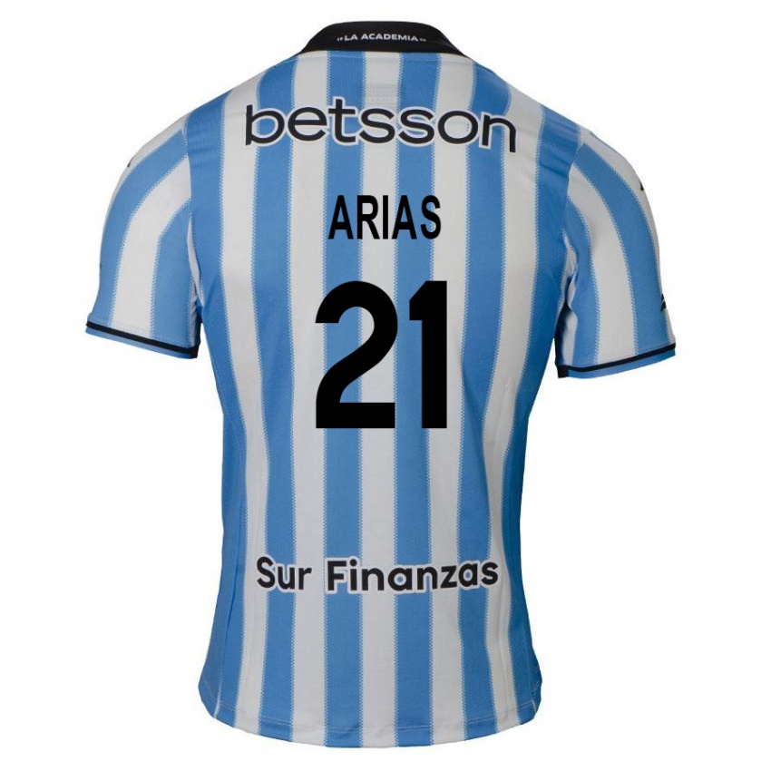 Criança Camisola Gabriel Arias #21 Azul Branco Preto Principal 2024/25 Camisa Brasil